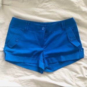 Express blue silky shorts